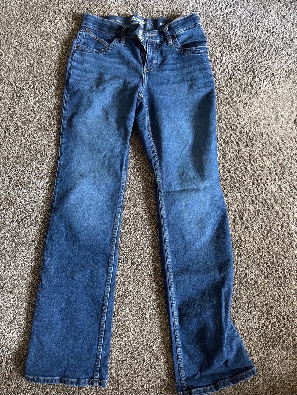 Wrangler Blue Women's Flare Jeans - Classic Denim